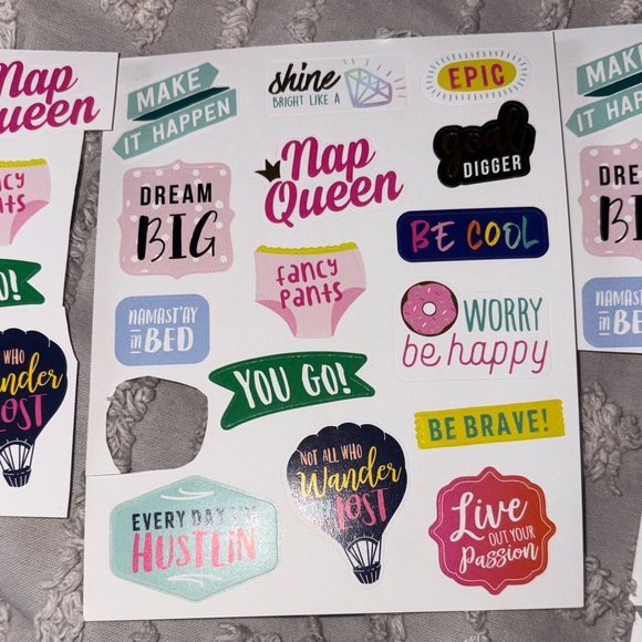 Colorful Motivational Sticker Set - Picture 3 of 6